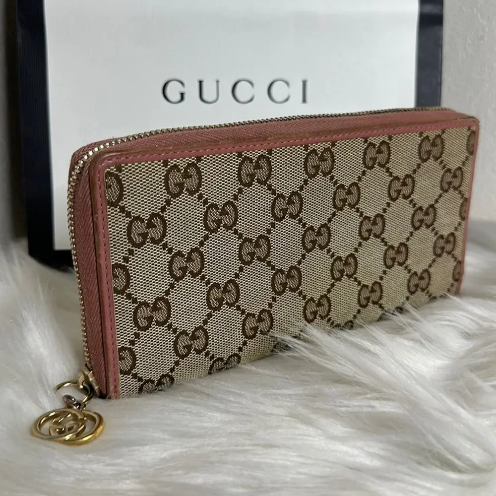 💯Authentic Gucci Zipped Around Long Wallet🍀